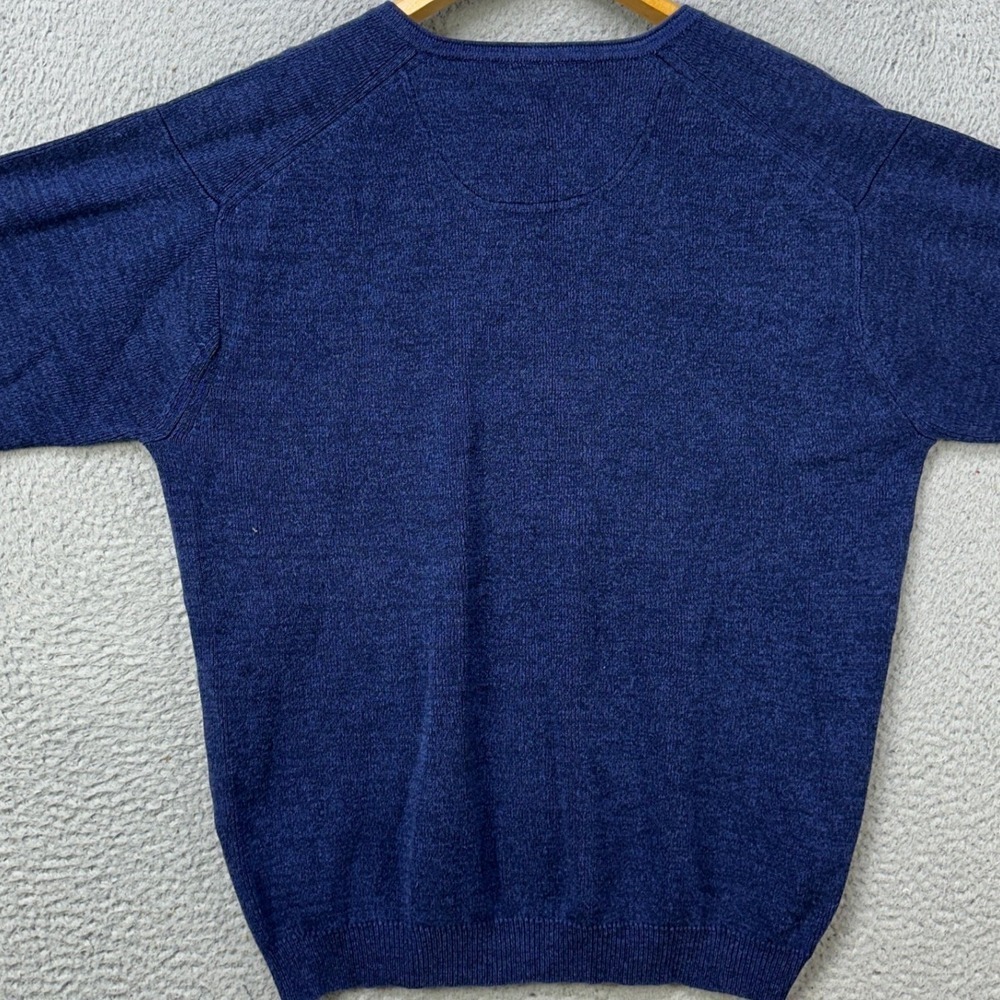 Tommy Bahama Mens XL Sweater V-Neck Navy Blue Silk Blend Pullover Authentic EUC - Picture 3 of 8